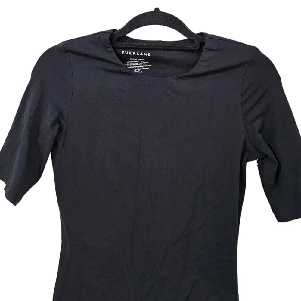 NWT Everlane The Short Sleeve Crewneck Bodysuit Size M - Picture 2 of 7